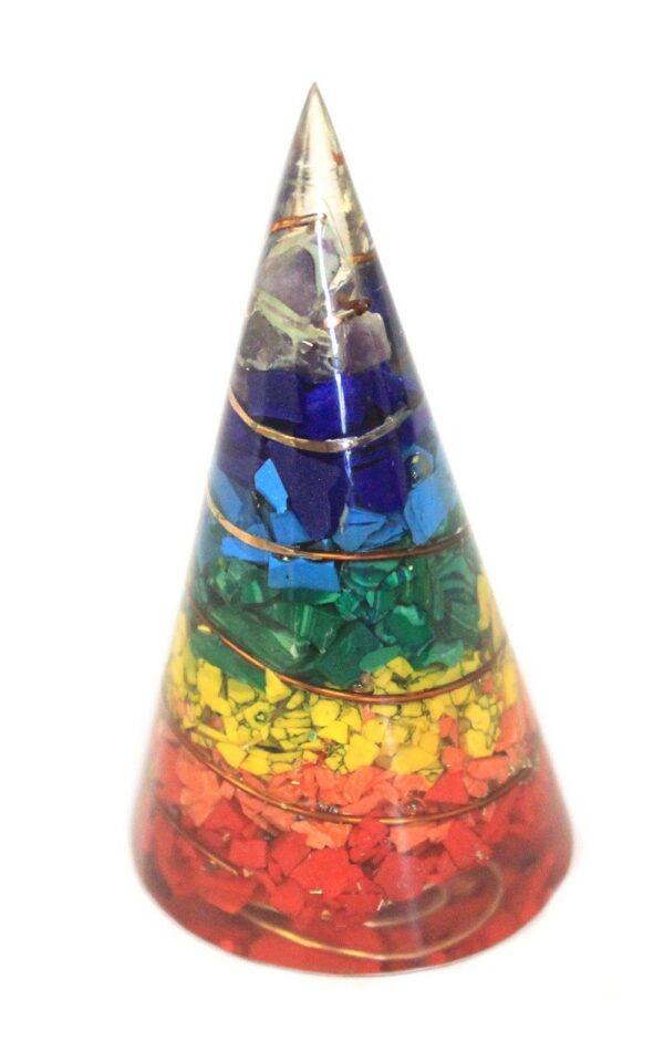 Orgonite Cone - 80mm - Multichip