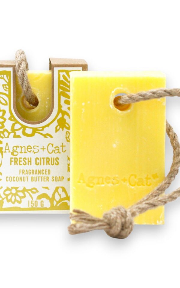 Agnes + Cat Soap On A Rope - Fresh Citrus
