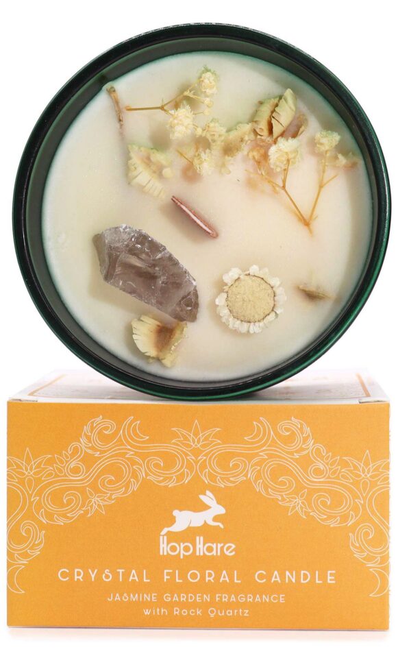 Hop Hare Crystal Magic Flower Candle - The Lion