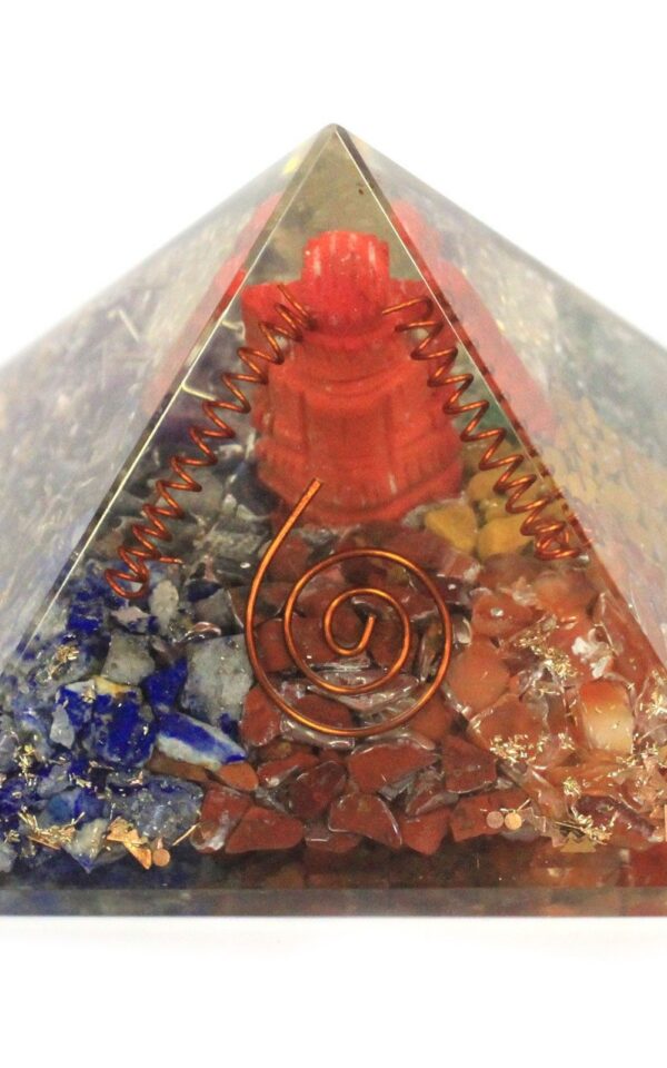 Lrg Orgonite Pyramid 70mm - Ganesh