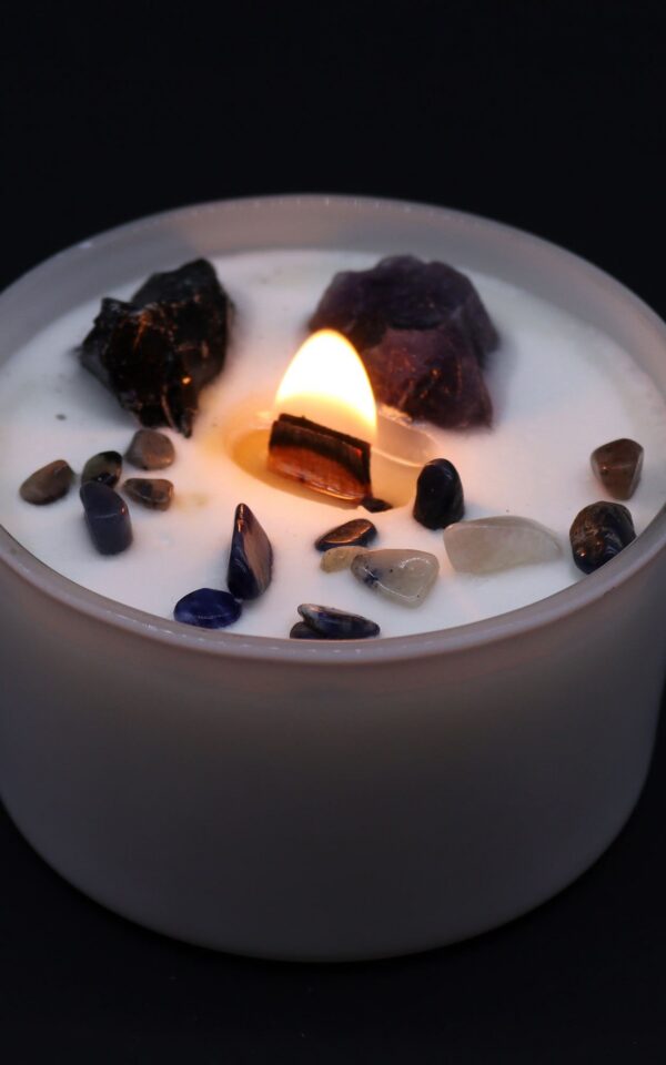 Chakra Crystal Candles - Solar Plexus Chakra