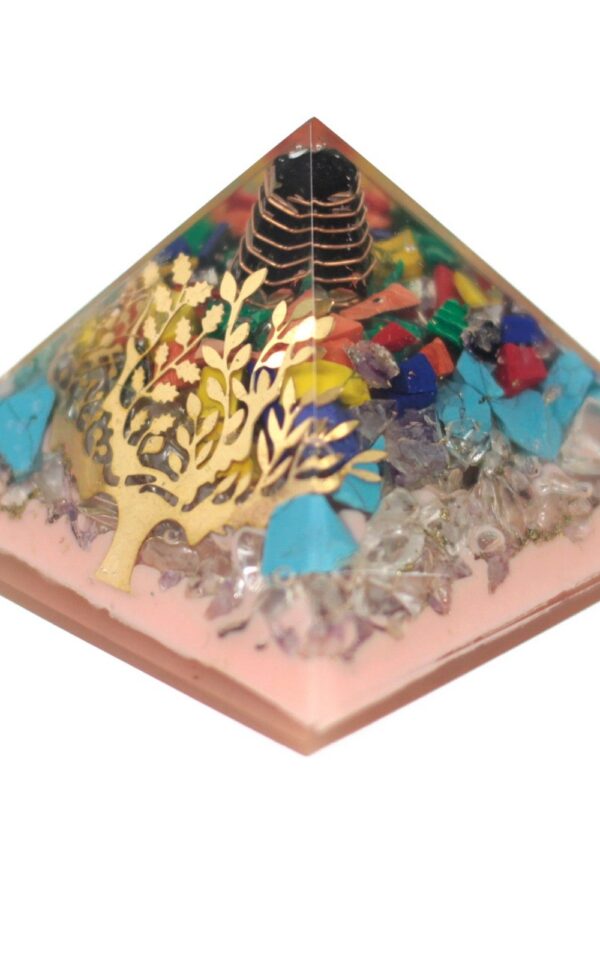 Large Organite Pyramid 70mm - Tree（earth base)