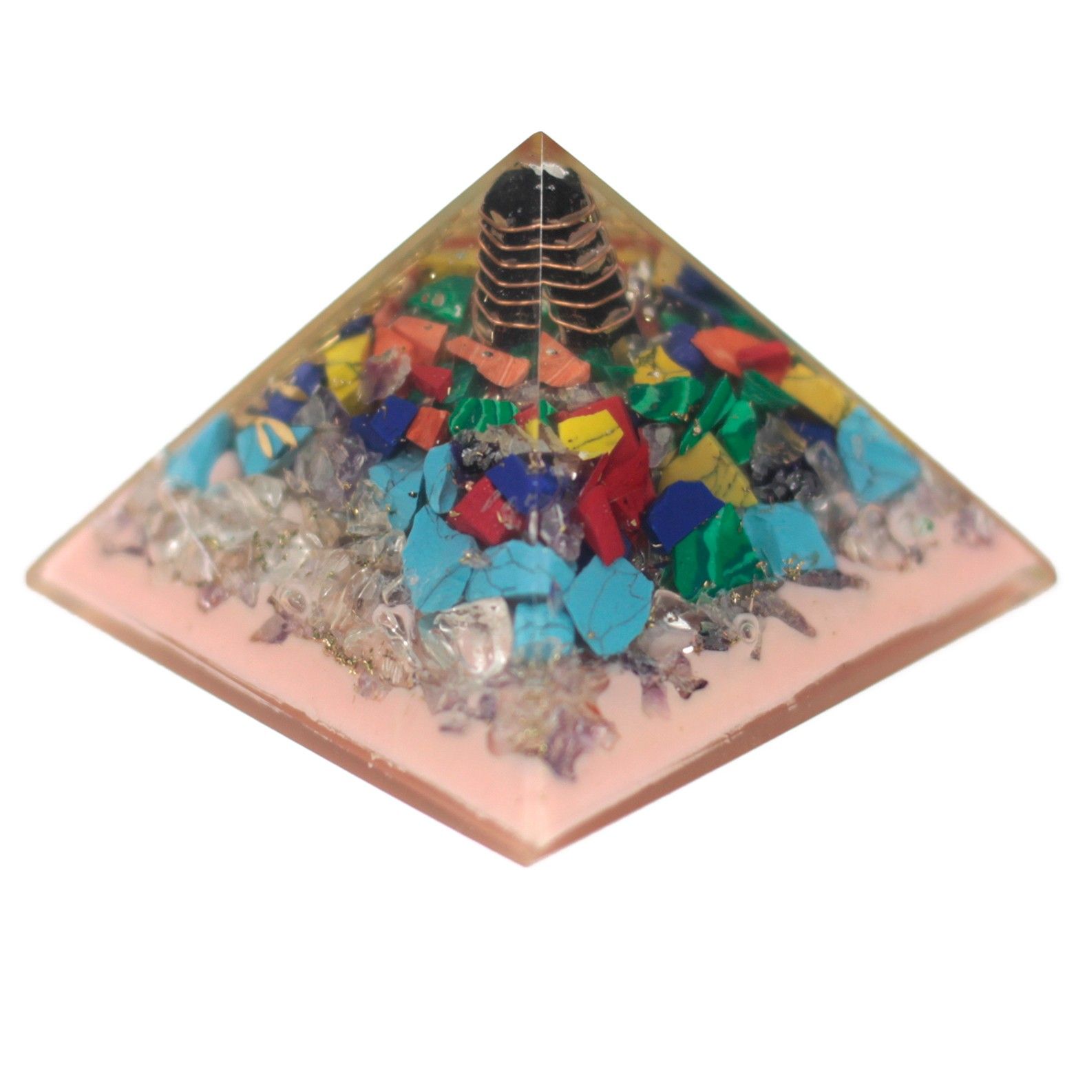 Large Organite Pyramid 70mm - Tree(earth base) - Image 2